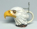 Majestic Eagle Character lidded stein - Right View