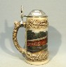 Coca-Cola Covered Bridge lidded stein