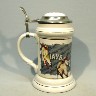 Always Coca-Cola Polar Bears lidded stein - Left View