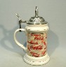 Coca-Cola Bottle Remark lidded stein - Left View