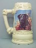 Black Labrador unlidded stein