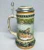 Rainbow Trout lidded stein - Left View