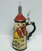 Rothenburg Clock Tower lidded stein - Right View