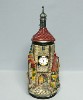 Rothenburg Clock Tower lidded stein - Front View