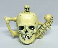 Skull Teapot - Left View