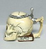 Skull on Book lidded stein - Right View
