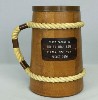 1976 Miller High Life Fulton New York First Packaging wooden stein - Left View