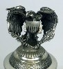 US Vintage Coin lidded stein with Eagle Figurine- Top View
