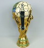 2002 World Cup Soccer trophy lidded stein - Rear View