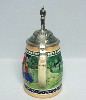 Golf lidded stein - Rear View