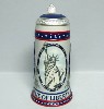 1986 Statue of Liberty lidded stein - Front View