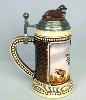Quail Unlimited Hedgerow Bobs lidded stein - Left View