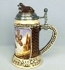 Quail Unlimited Hedgerow Bobs lidded stein - Right View