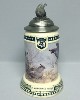 Quail Unlimited California Trio lidded stein - Front View