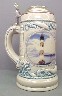 Morris Island - Cape Hatteras lidded stein - Left View