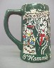 1974 St Pat's Painted Hamm's stein - Left View