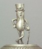 Mr Peanut thru the Years stein - Top View