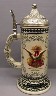 Evolution of the A&Eagle - 1890 & 1895 - 1898 lidded stein - Left View