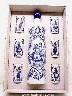 Blue Holanda Decanter set with 6 cups