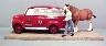 Budweiser Clydesdales Official Horseshoer figurine - Front View