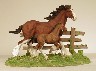 Budweiser Clydesdales Mare & Foal figurine
