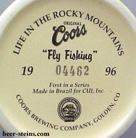 CR96-C - 1996 Coors " Fly Fishing " stein. 