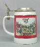 1997 Old Style short lidded stein - Left View